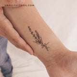 Lavender Temporary Tattoo (Set of 3)