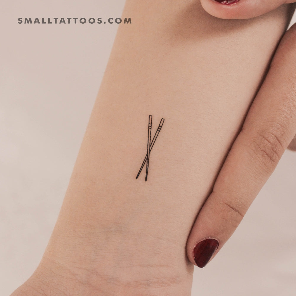 Tatuaje temporal de palillos (juego de 3)