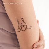 Family Unity Symbol Temporary Tattoo - Set of 3