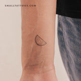 Fine Line Watermelon Temporary Tattoo (Set of 3)