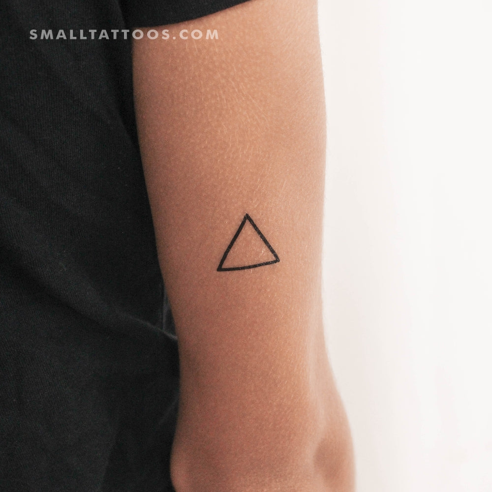 Tatuaje temporal del símbolo de la alquimia del fuego (juego de 3)