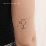 Wine Traveller Temporary Tattoo by Cagri Durmaz (Set of 3)