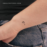 Question Mark Temporary Tattoo (Set of 3)