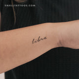 Libra Temporary Tattoo - Set of 3