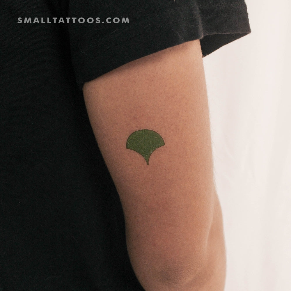 Tatuaje temporal de hoja de ginkgo de Tokio (juego de 3)
