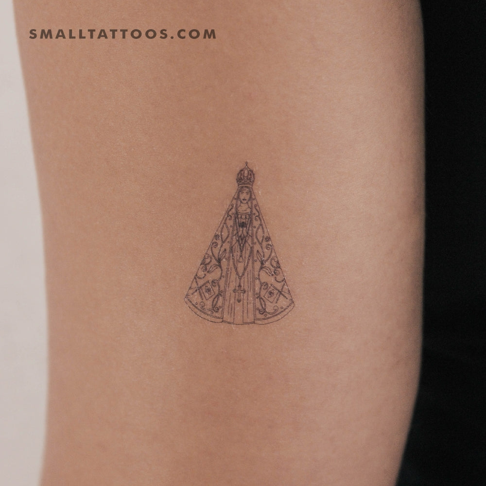 Tatuaje Temporal Nossa Senhora Aparecida (Conjunto de 3)