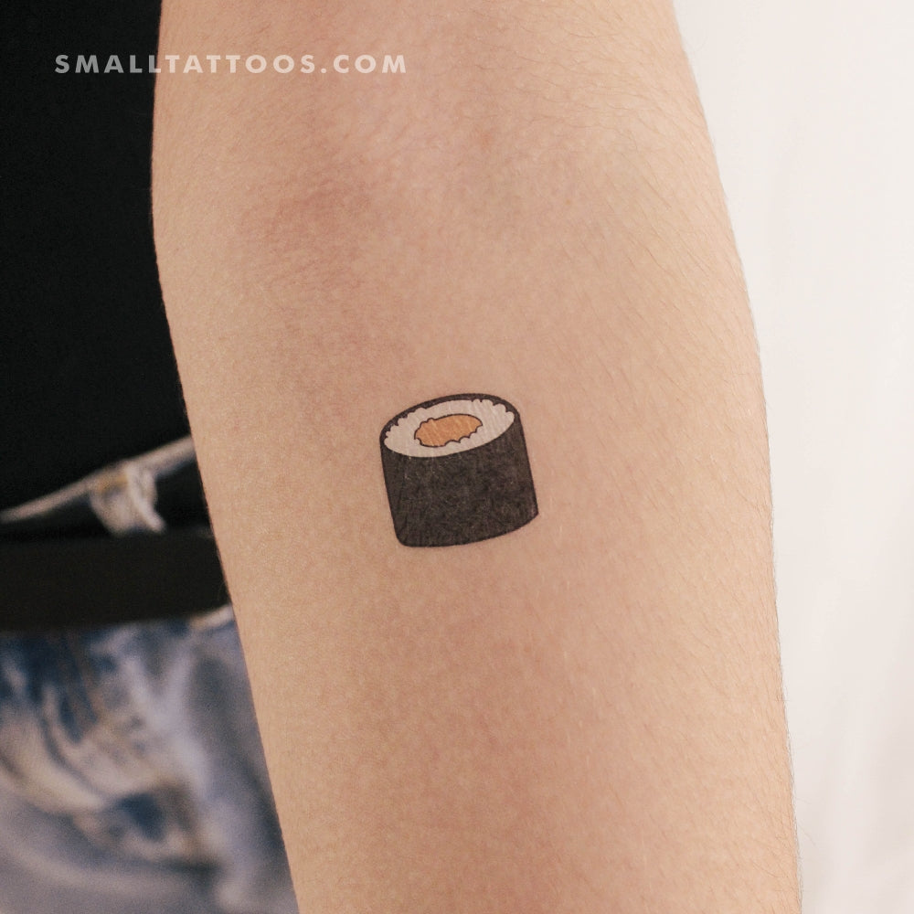 Tatuaje temporal de salmón maki (juego de 3)