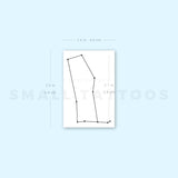 Gemini Constellation Temporary Tattoo (Set of 3)