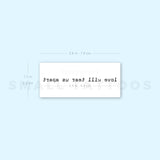 Love Will Tear Us Apart Temporary Tattoo (Set of 3)