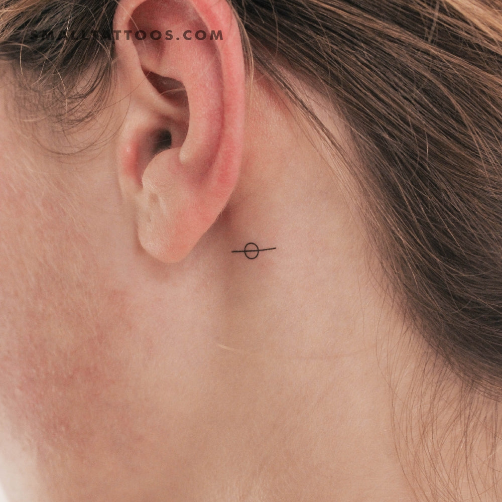 Tatuaje temporal de Saturno (juego de 3)