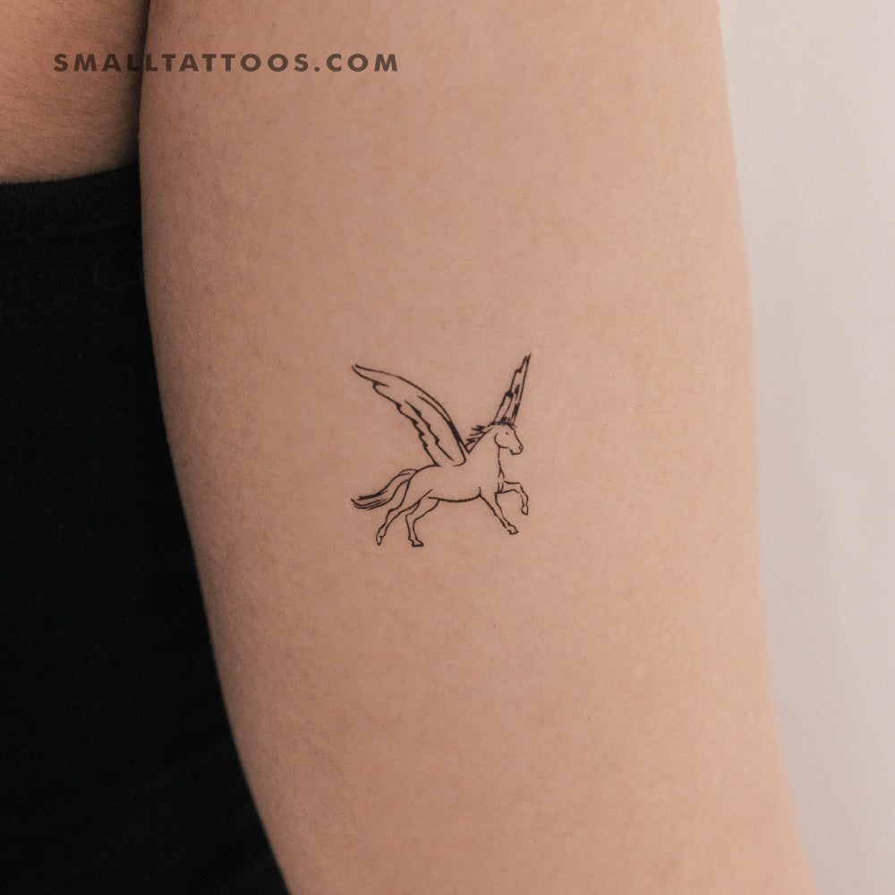 Tatuaje temporal de Pegaso (juego de 3)