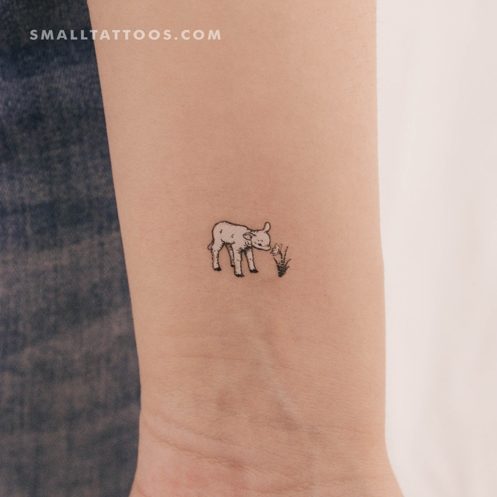 Tatuaje temporal de cordero (juego de 3)