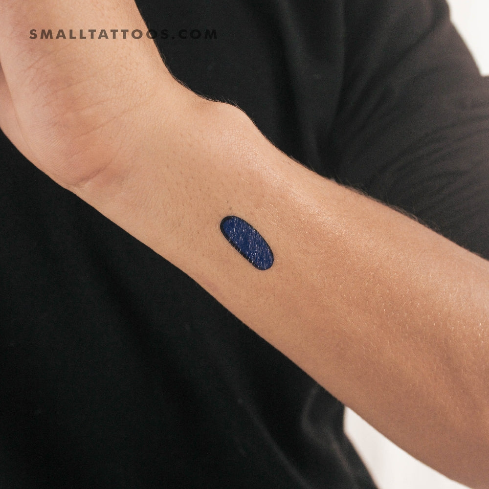 Tatuaje temporal de pastilla azul - Juego de 3