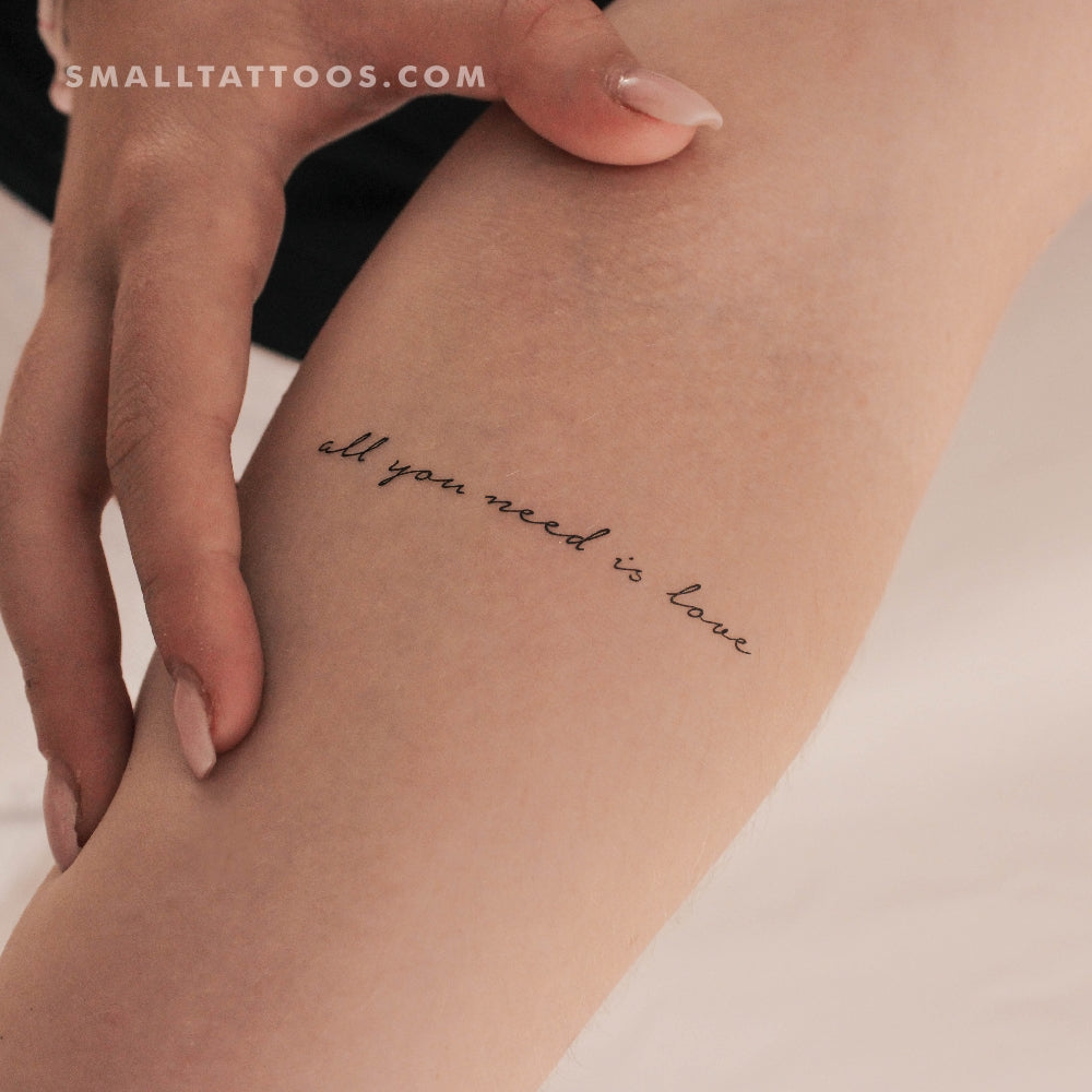 Script Lettering Tattoos – Personalized Word \u0026 Quote Tattoos in Los Angeles  \u0026 San Francisco\u003cbr/\u003e — Just Good Type, image size:1000x1000