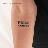 Fuck Uterine Cancer Temporary Tattoo (Set of 3)