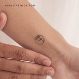 Small Planet Earth (America) Temporary Tattoo (Set of 3)