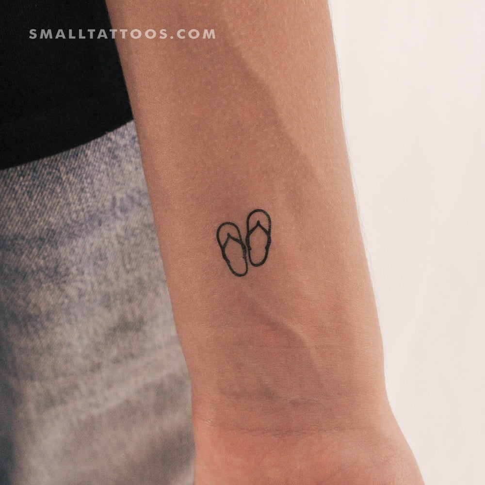 Tatuaje temporal de chanclas (juego de 3)
