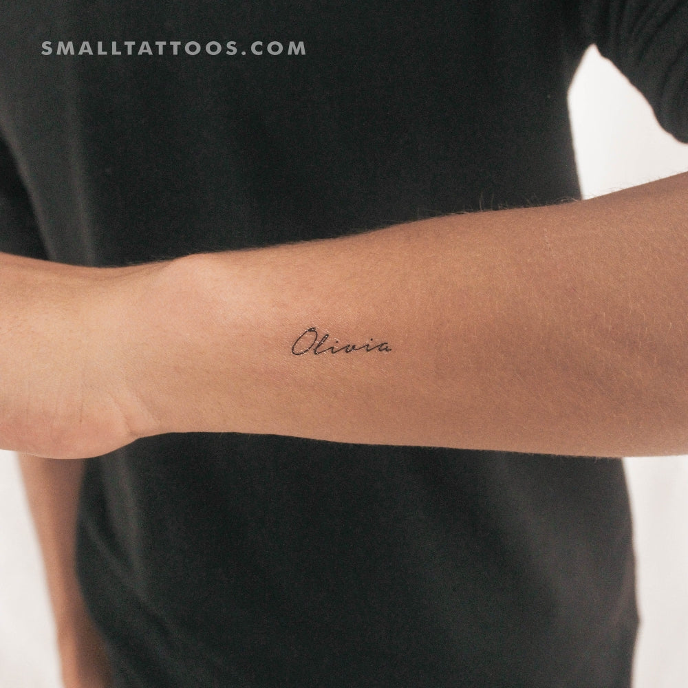 Tatuaje temporal pequeño de Olivia (juego de 3)