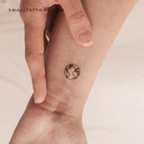 Small Planet Earth (Atlantic Ocean) Temporary Tattoo (Set of 3)