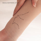 Aquarius Constellation Temporary Tattoo (Set of 3)