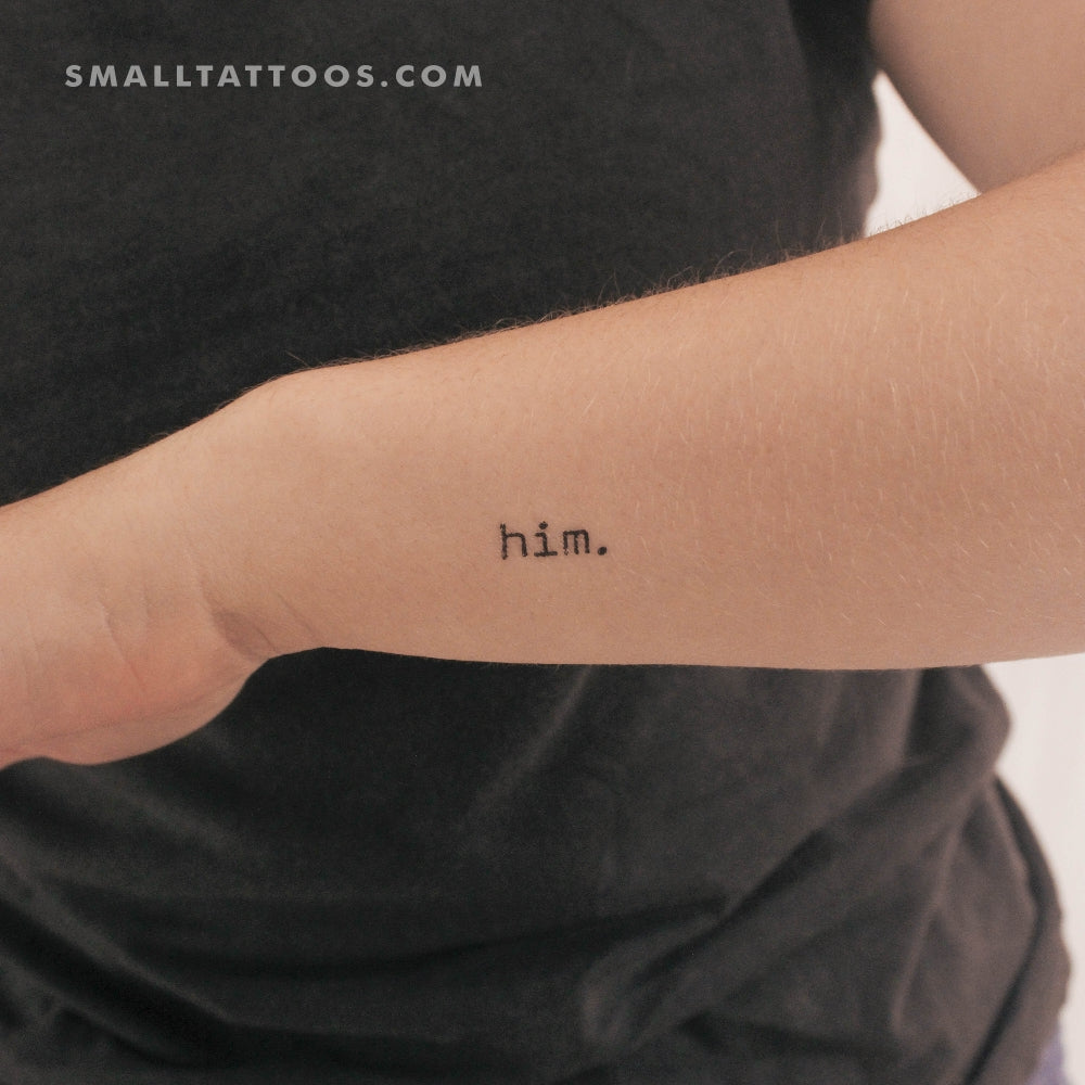 Tatuaje temporal de él (juego de 3)
