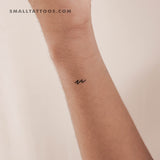 U Handwritten Letter Temporary Tattoo (Set of 3)