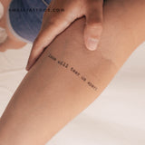 Love Will Tear Us Apart Temporary Tattoo (Set of 3)