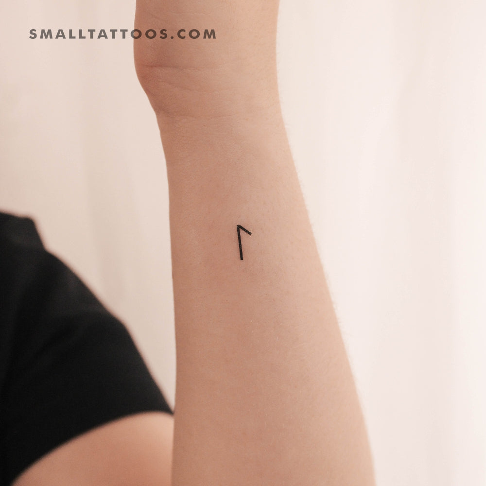Tatuaje temporal de runa Laguz (conjunto de 3)