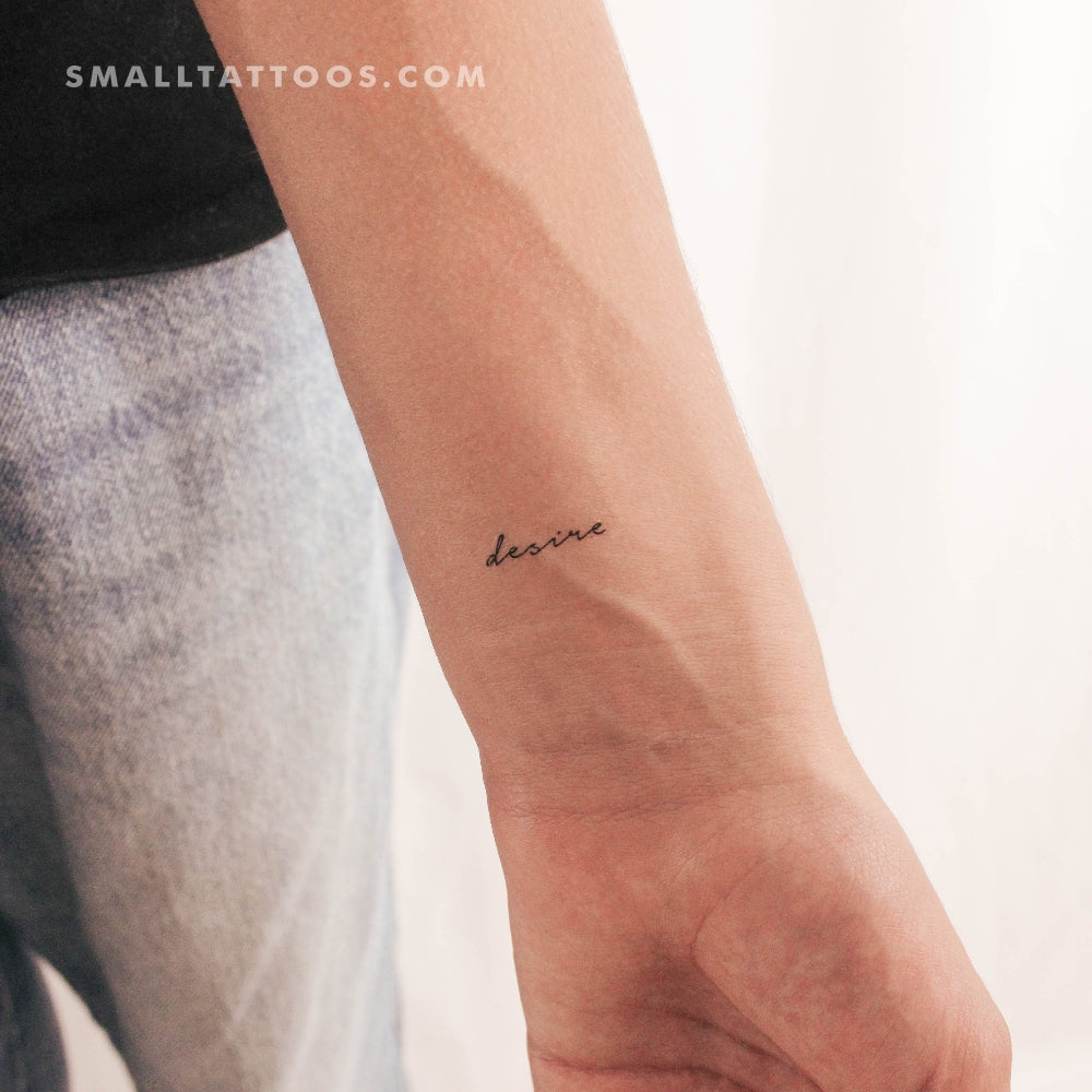 Tatuaje temporal "Desire" (juego de 3)