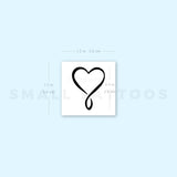 Infinity Heart Temporary Tattoo (Set of 3)