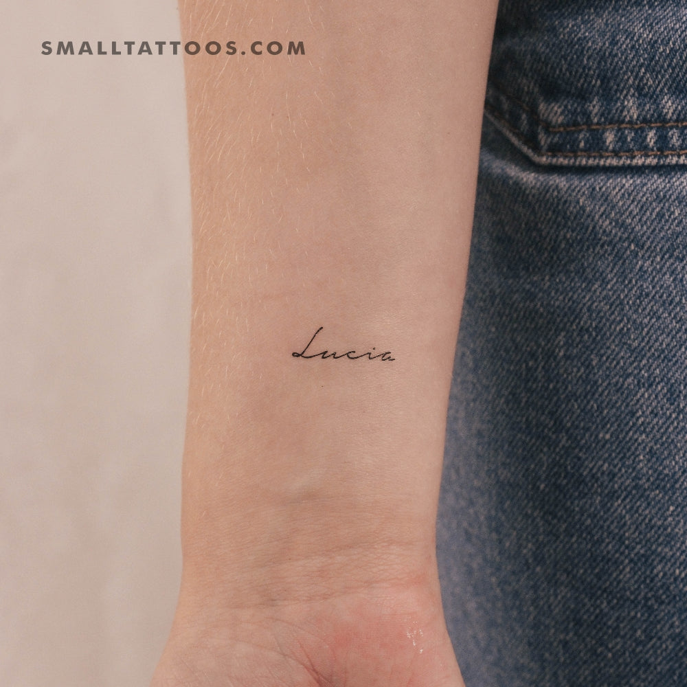 Tatuaje temporal de Lucía (juego de 3)