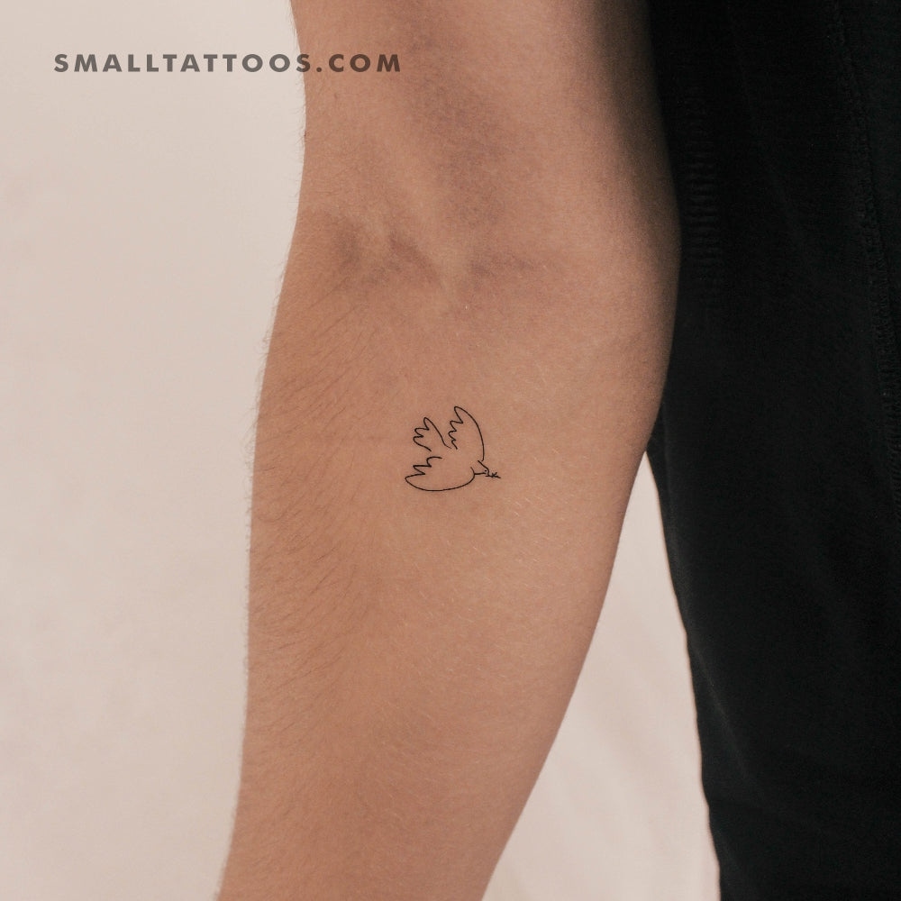 Tatuaje temporal de la Paloma de la Paz (juego de 3)