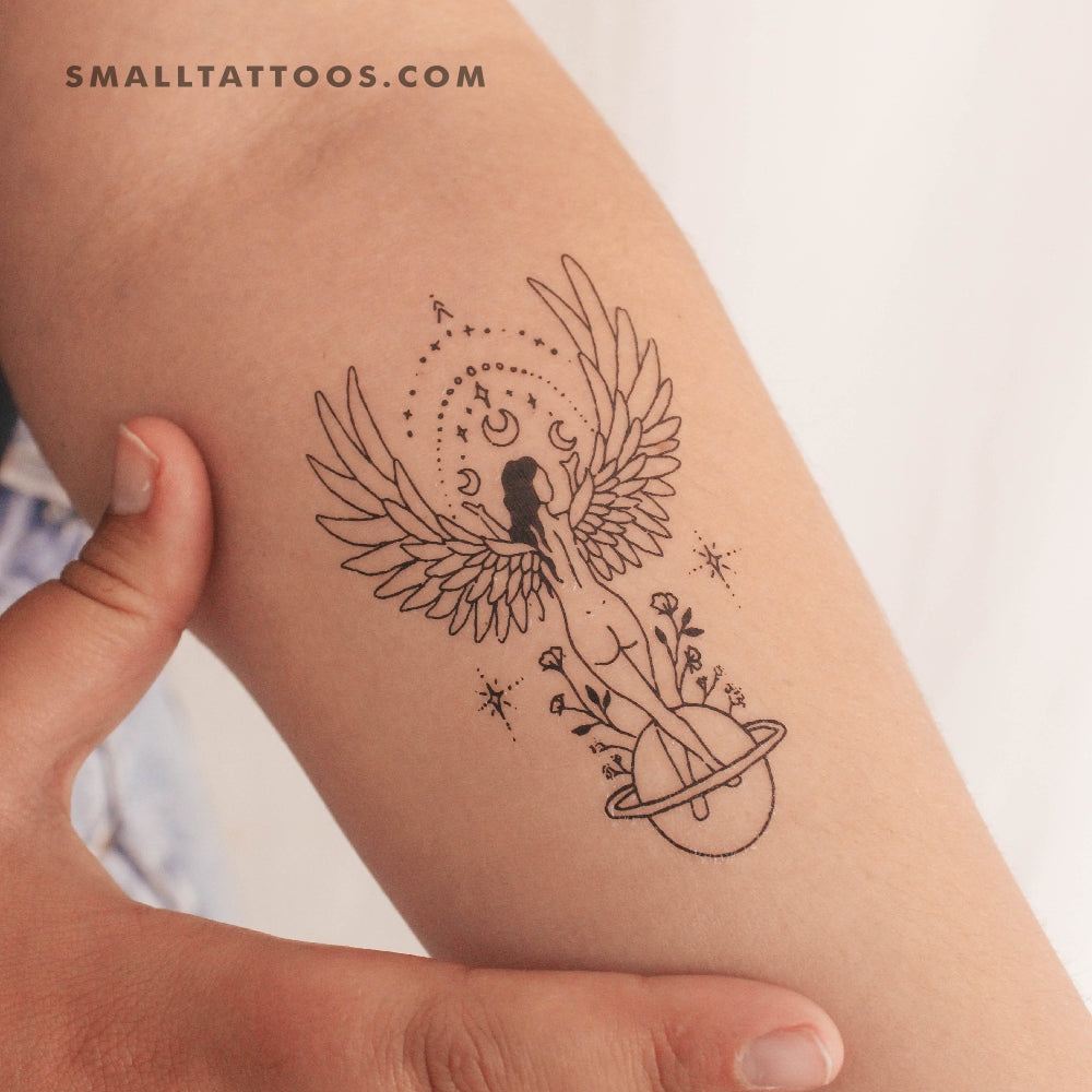 Small Angel Tattoos That Shine for Women