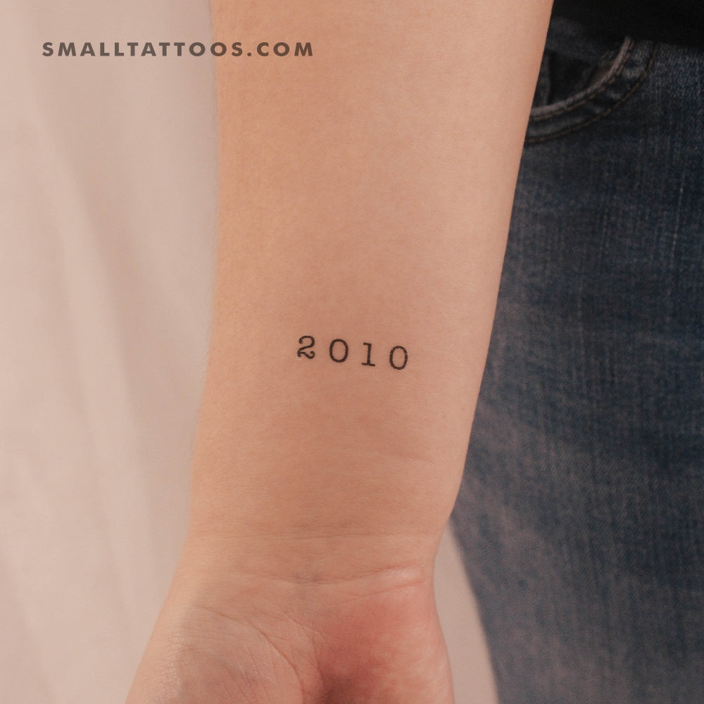 Tatuaje temporal del año de nacimiento 2010 (juego de 3)