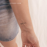 2011 Birth Year Temporary Tattoo (Set of 3)