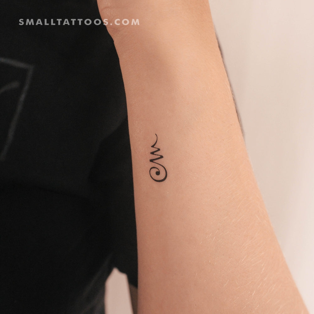 Tatuaje temporal de Khomut Unalome (juego de 3)