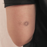 Happy Sun, Sleepy Moon Temporary Tattoo (Set of 3)