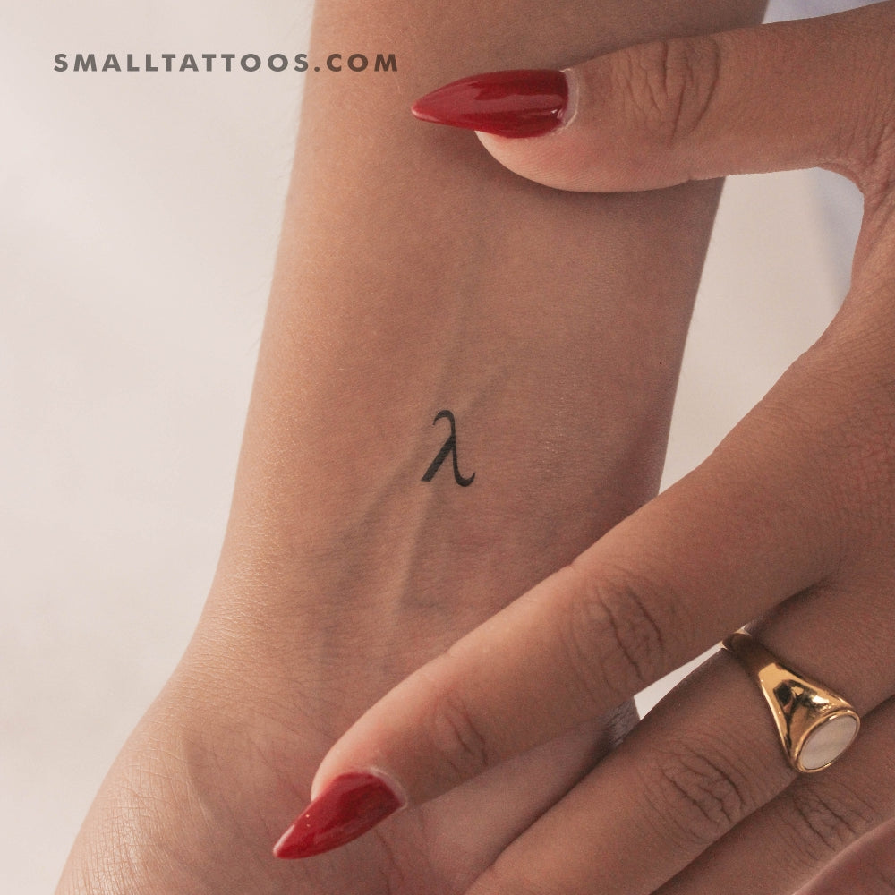 Tatuaje temporal Lambda (juego de 3)
