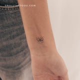 One Line Butterfly Temporary Tattoo (Set of 3)