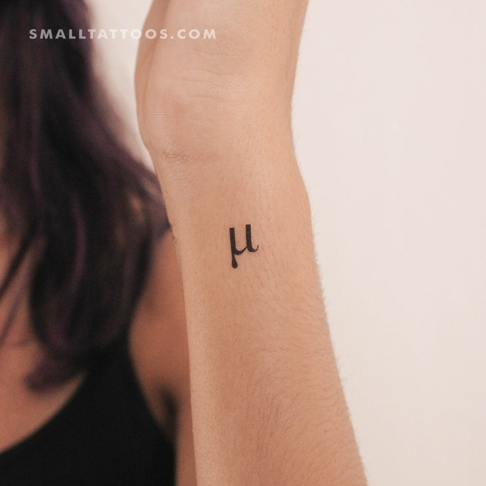 Tatuaje temporal Mu μ (juego de 3)