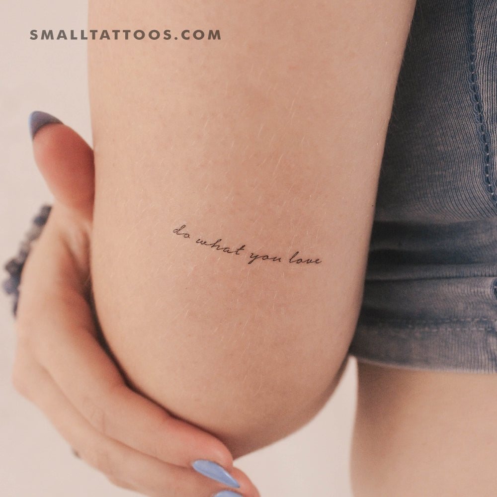 Do What You Love Temporary Tattoo (Set of 3) – Small Tattoos