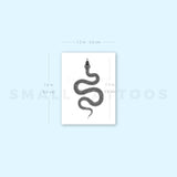 Small Dot Snake Temporary Tattoo (Set of 3)
