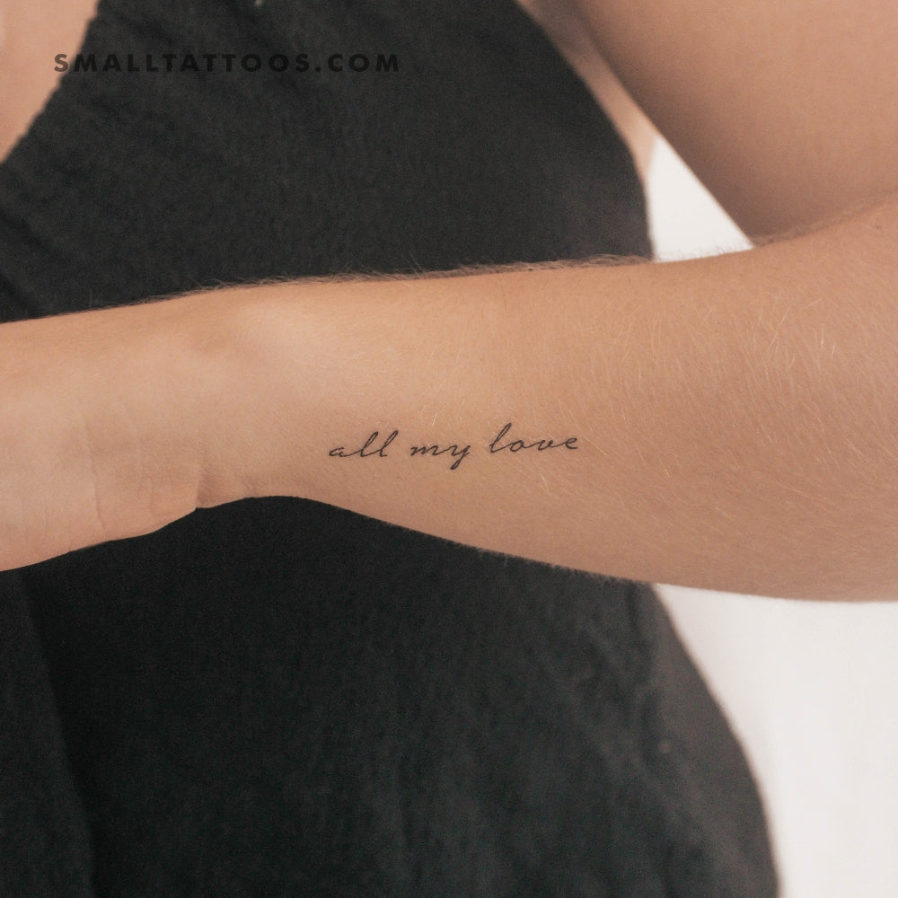 Tatuaje temporal "Todo mi amor" (juego de 3)