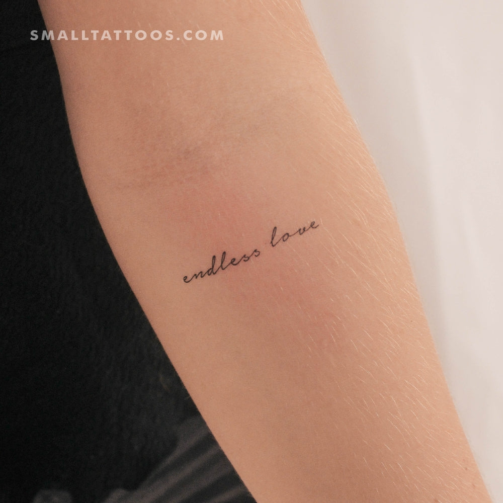 Tatuaje temporal de amor infinito (juego de 3)