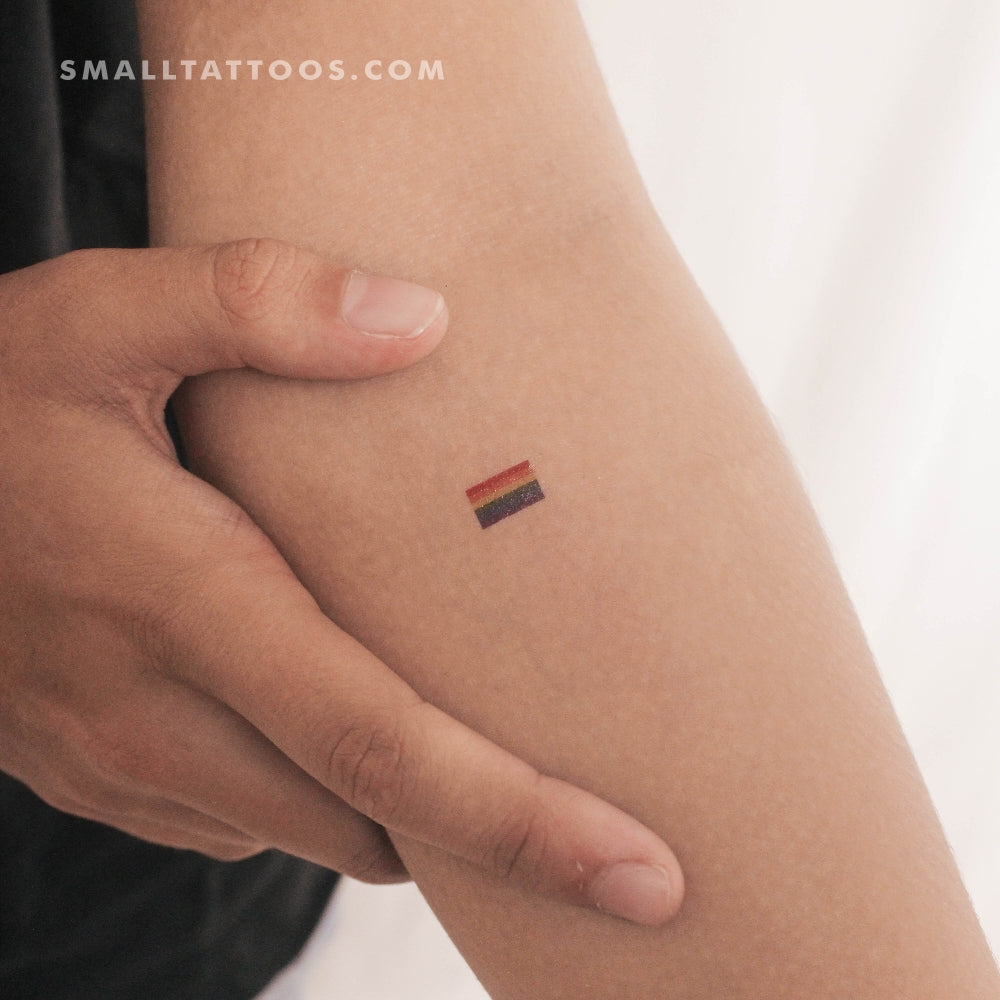 Tatuaje temporal de la bandera del arcoíris (juego de 3)