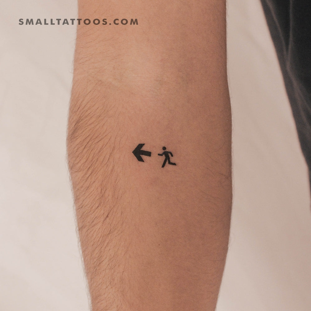 Tatuaje temporal de salida de emergencia (juego de 3)