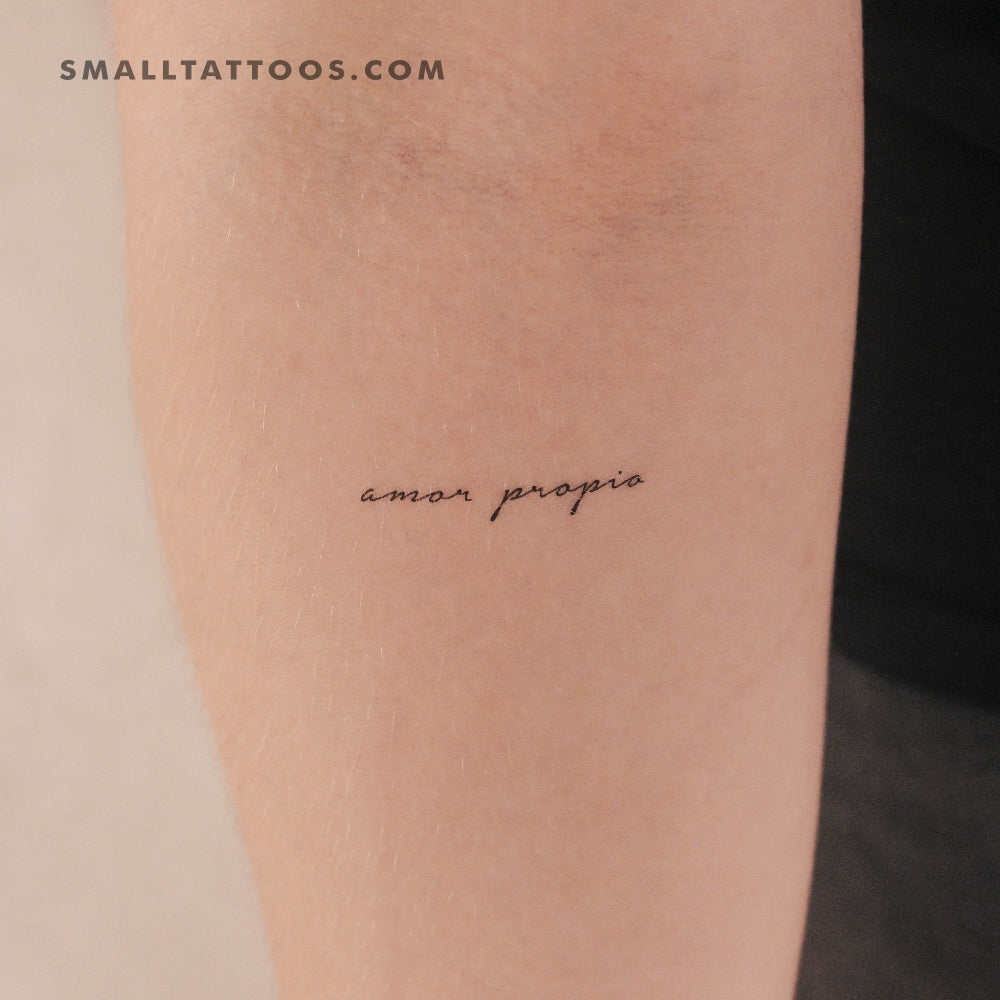 Tatuaje temporal "Amor Propio" (juego de 3)