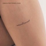 Resilient Temporary Tattoo (Set of 3)