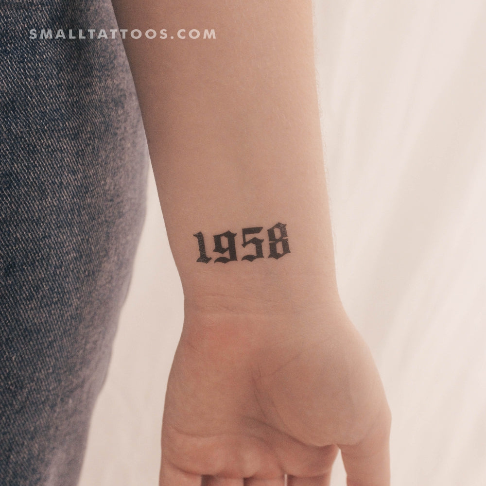 Tatuaje temporal gótico de 1958 (juego de 3)