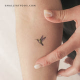 Watercolor Hummingbird Temporary Tattoo (Set of 3)